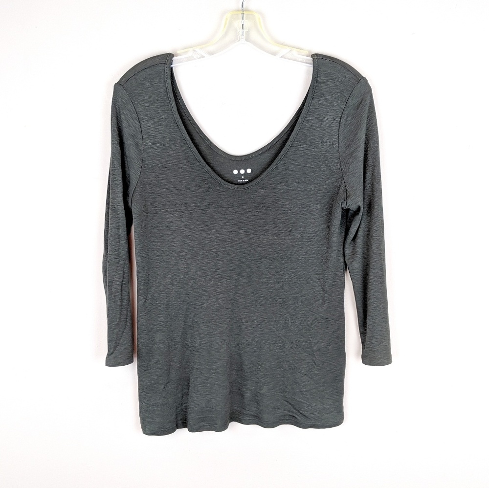 Three Dots | Muted Green Sweater-E86